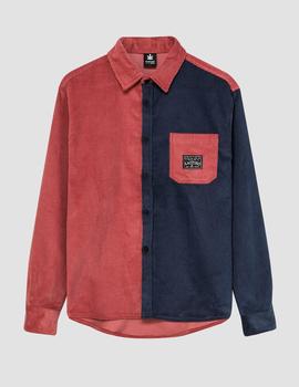 Camisa KAOTIKO CORDUROY VALLEY - Burgundy Navy