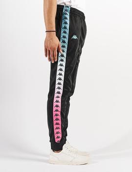 Pantalón KAPPA RASTORIA DEGRADE - Black Turquoise Fuxia