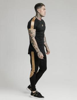 Camiseta INSET CUFF HYBRID TECH - Black/Gold