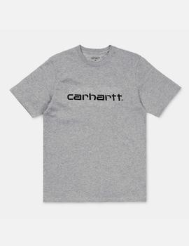 Camiseta Carhartt Script - Grey Heather Black