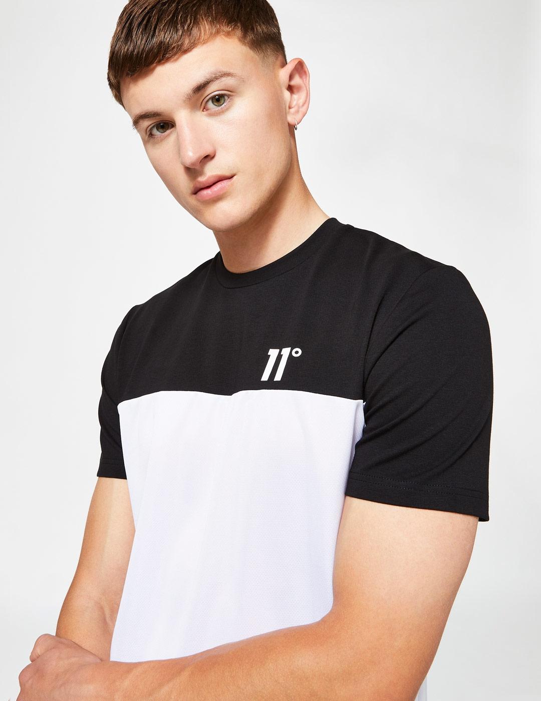Camiseta TEXTURED BLOCK - White / Black