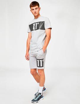 Bermuda LEG STRIPE SWEAT - Vapour Grey / Black