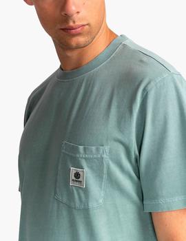 Camiseta ELEMENT BASIC POCKET LABEL  - Chinois Green