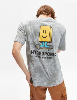 Camiseta  HYDROPONIC PAPERBAG  - Tie Dye Grey