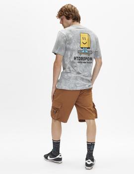 Camiseta  HYDROPONIC PAPERBAG  - Tie Dye Grey
