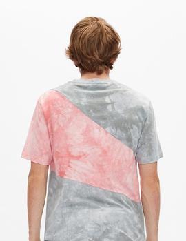 Camiseta HYDROPONIC CRYSTAL - Tie Dye Grey / Pink