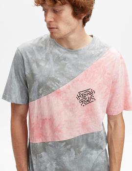 Camiseta HYDROPONIC CRYSTAL - Tie Dye Grey / Pink