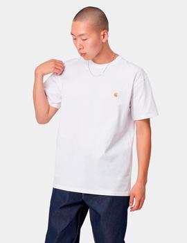 Camiseta CARHARTT CHASE -White/Gold