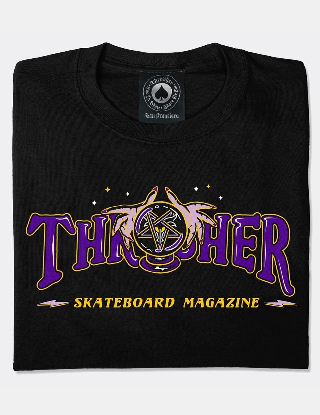 Camiseta THRASHER FORTUNE LOGO - Negro