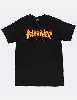 Camiseta THRASHER GODZILLA FLAME - Negro