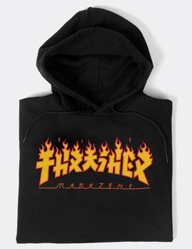 Sudadera Capucha THRASHER GODZILLA FLAME - Negro