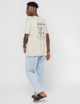 Camiseta KAOTIKO WASHED SUNSHINE SNAKE - Stone