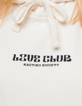 Sudadera Capucha KAOTIKO LOVE CLUB - Ivory