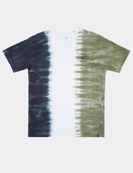 Camiseta DCSHOES HALF AND HALF M KTTP - Navy Half Tie Dye