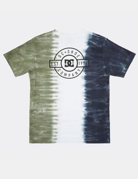 Camiseta DCSHOES HALF AND HALF M KTTP - Navy Half Tie Dye