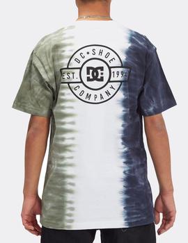 Camiseta DCSHOES HALF AND HALF M KTTP - Navy Half Tie Dye