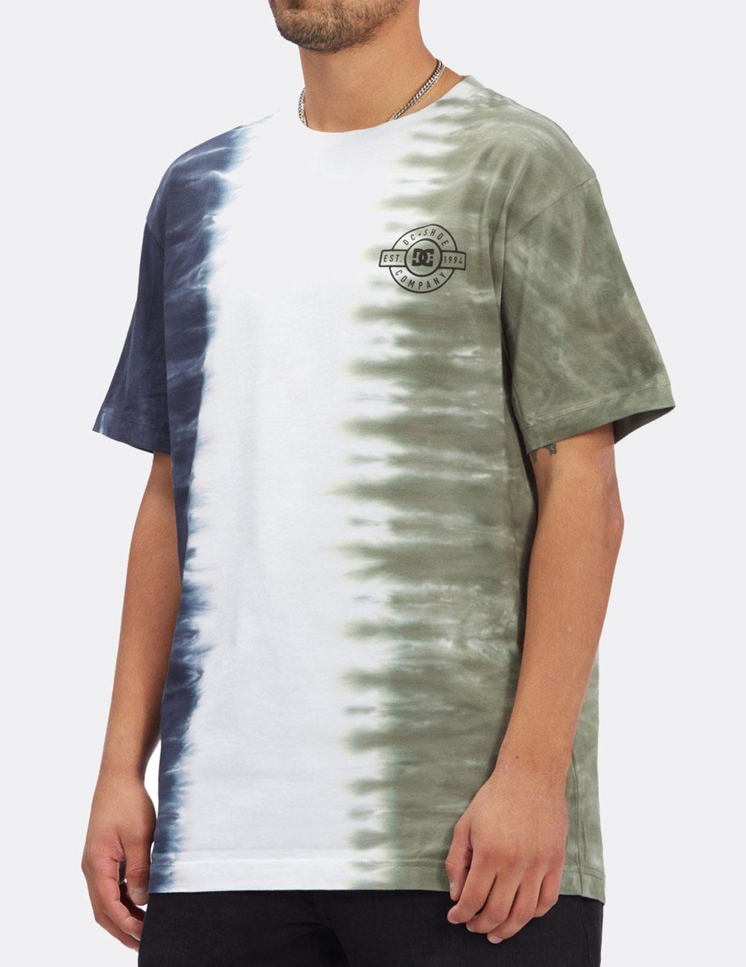 Camiseta DCSHOES HALF AND HALF M KTTP - Navy Half Tie Dye