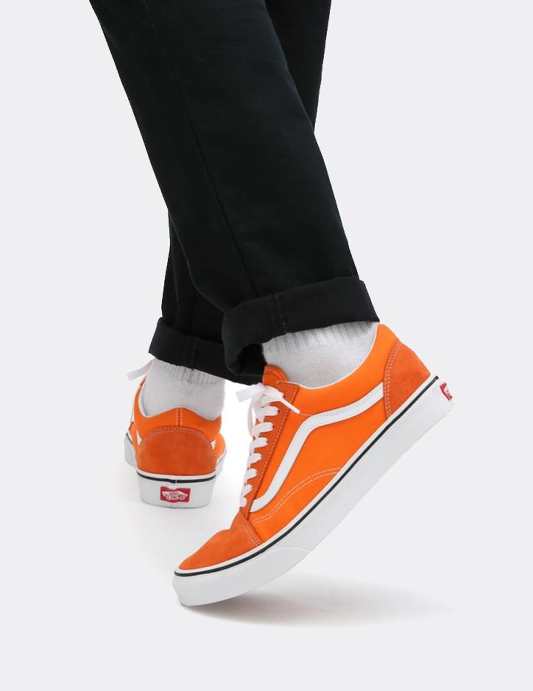 Zapatillas W´ VANS  OLD SKOOL - Orange Tiger/White