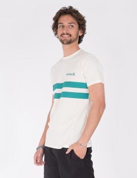 Camiseta HURLEY OCEANCARE BLOCK PARTY - Marshmallow