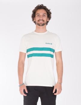 Camiseta HURLEY OCEANCARE BLOCK PARTY - Marshmallow