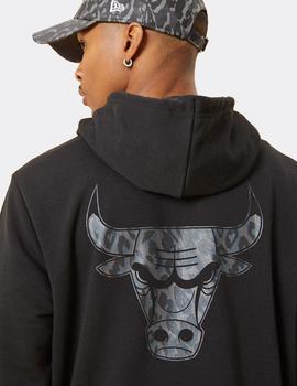 Sudadera Capucha NEW ERA NBA INFILL BULLS - Black