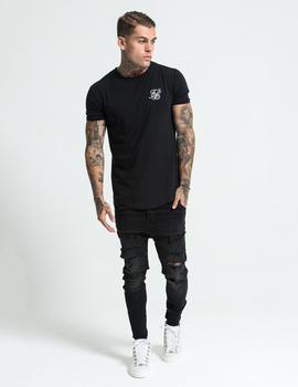 Camiseta SIKSILK SS GYM TEE - BLACK