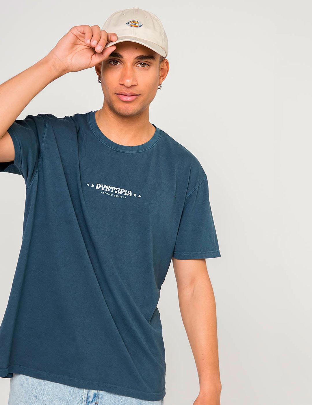 Camiseta KAOTIKO WASHED BOMB DYSTOPIA - Navy