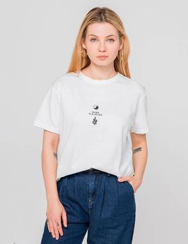 Camiseta KAOTIKO WASHED DARK PLEASURE - Blanco