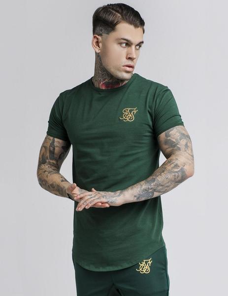 Camiseta SIKSILK SS GYM TEE - GREEN