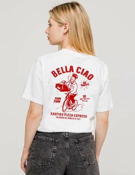 Camiseta WASHED BELLA CIAO - Blanco