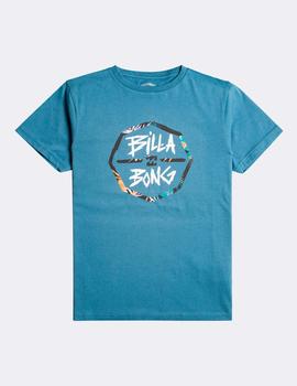 Camiseta JR BILLABONG OCTO HERO - Smoke Blue