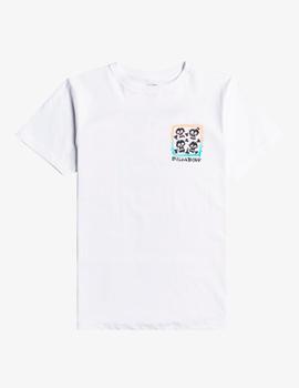 Camiseta JR BILLABONG FOUR SKULLS - Blanco