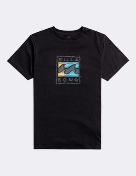 Camiseta JR BILLABONG TRIBAL WAVE - Negro