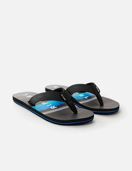 Chanclas RIP CURL RIPPER OPEN TOE  - Black/Grey/Blue