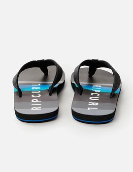 Chanclas RIP CURL RIPPER OPEN TOE  - Black/Grey/Blue