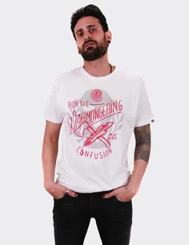 Camiseta CONFUSION POETIC WARMONGERING - Blanco