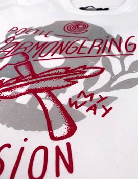 Camiseta CONFUSION POETIC WARMONGERING - Blanco