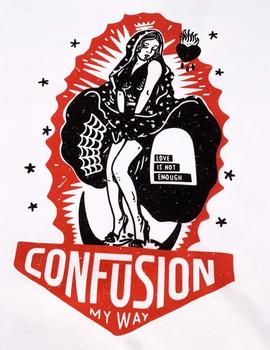 Camiseta CONFUSION NOT ENOUGH  - Blanco