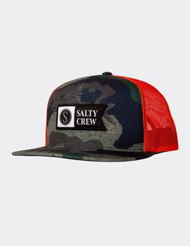 Gorra SALTY CREW ALPHA TWILL TRUCKER - Camo Orange