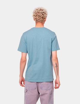 Camiseta CARHARTT POCKET - Frosted Blue Heather