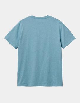 Camiseta CARHARTT POCKET - Frosted Blue Heather