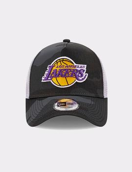 Gorra NEW ERA CAMO TRUCKER LAKERS - Black Camo