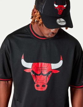 Camiseta NEW ERA TEAM LOGO OVERSIZED BULLS - Black