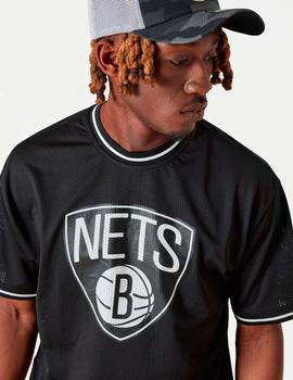 Camiseta NEW ERA TEAM LOGO OVERSIZED NETS - Black