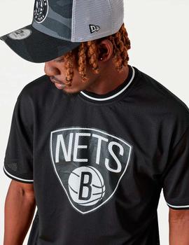 Camiseta NEW ERA TEAM LOGO OVERSIZED NETS - Black