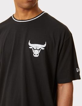 Camiseta NEW ERA DISTRESSED GRAPHIC OVERSIZED BULLS - Black