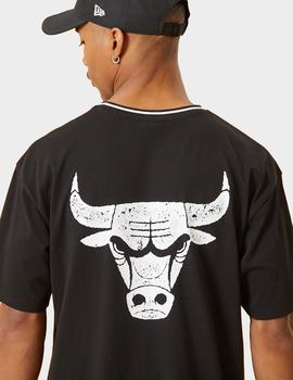 Camiseta NEW ERA DISTRESSED GRAPHIC OVERSIZED BULLS - Black