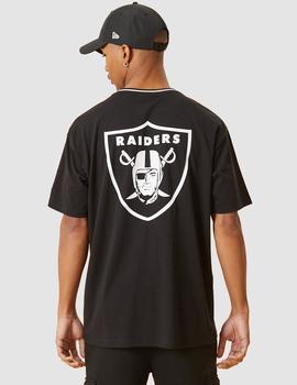 Camiseta NEW ERA DISTRESSED GRAPHIC OVERSIZED RAIDERS - Blk