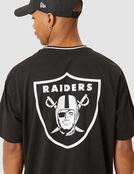 Camiseta NEW ERA DISTRESSED GRAPHIC OVERSIZED RAIDERS - Blk