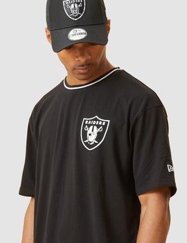 Camiseta NEW ERA DISTRESSED GRAPHIC OVERSIZED RAIDERS - Blk